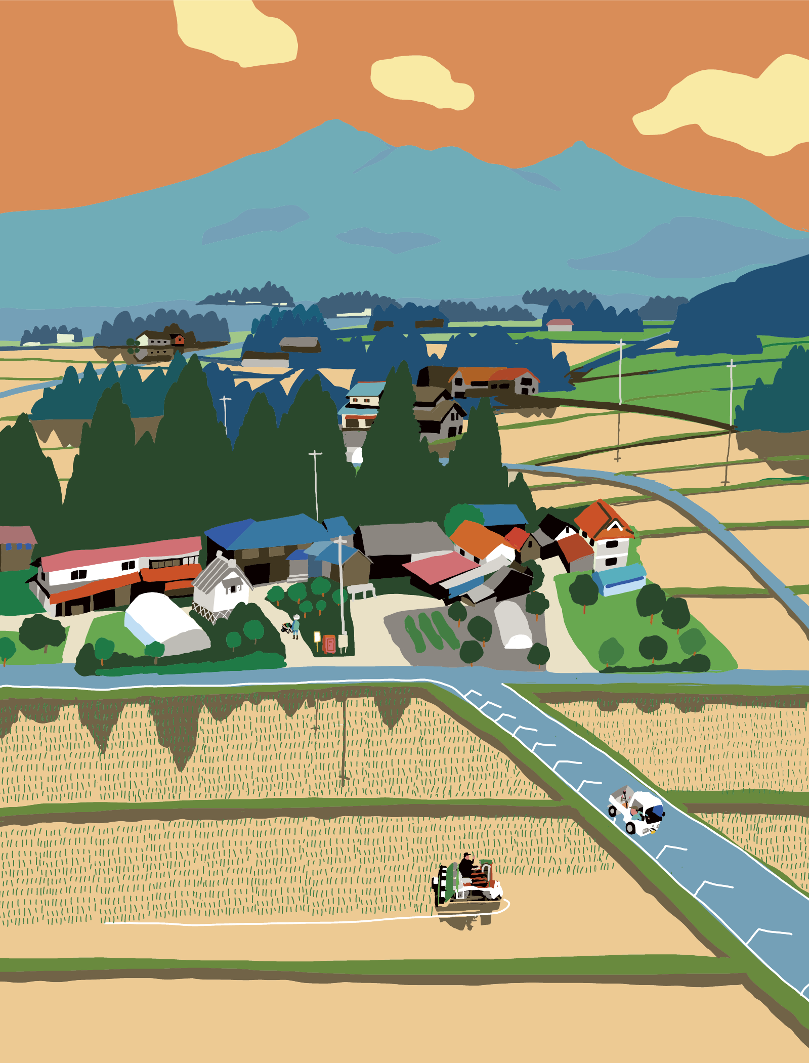 いぐねのある風景