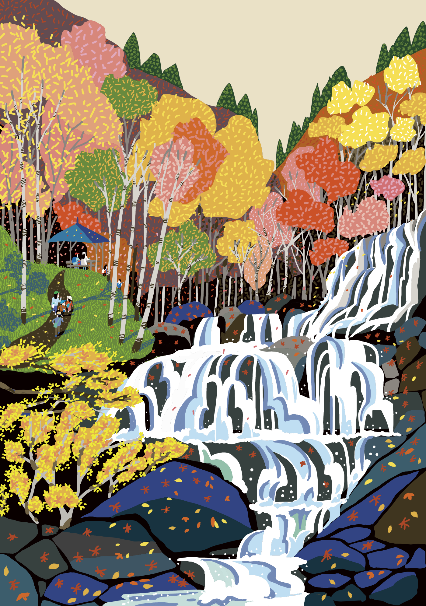 江竜田の滝