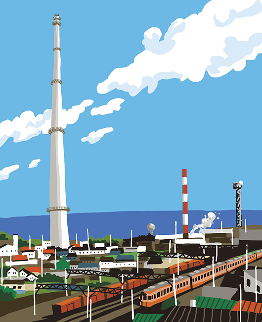 昭和48年の原町無線塔（南相馬市）